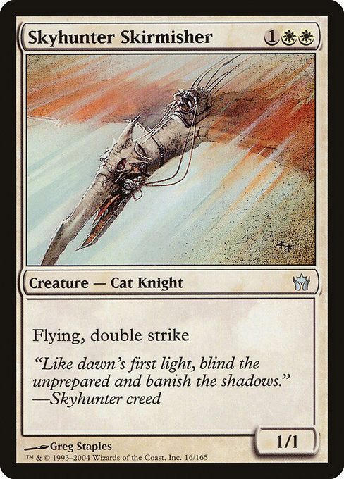 【Foil】【EN】空狩人の散兵/Skyhunter Skirmisher [5DN] 白U No.16