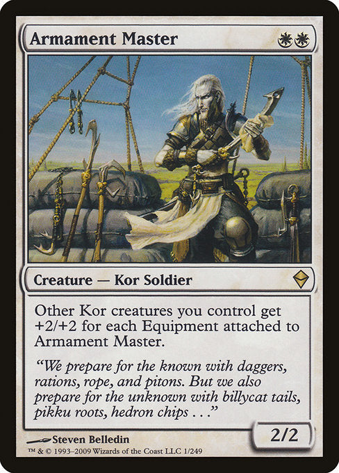 【Foil】【EN】武装の達人/Armament Master [ZEN] 白R No.1