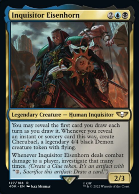 【Foil】【EN】Inquisitor Eisenhorn [40K] 金R No.127★