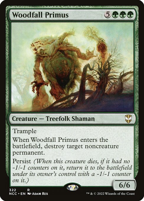 【EN】森滅ぼしの最長老/Woodfall Primus [NCC] 緑R No.322