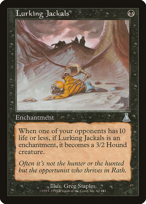 【Foil】【EN】隠れ潜むジャッカル/Lurking Jackals [UDS] 黒U No.62