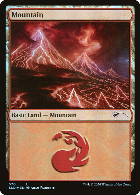 【Foil】【EN】山/Mountain [SLD] 無C No.570
