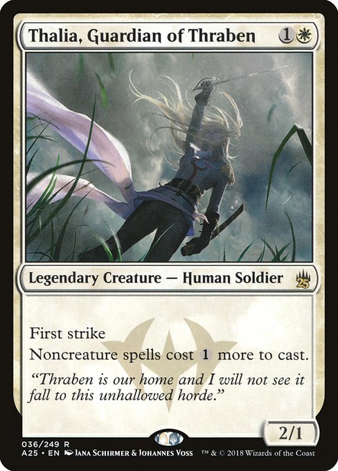 【EN】スレイベンの守護者、サリア/Thalia, Guardian of Thraben [A25] 白R No.36
