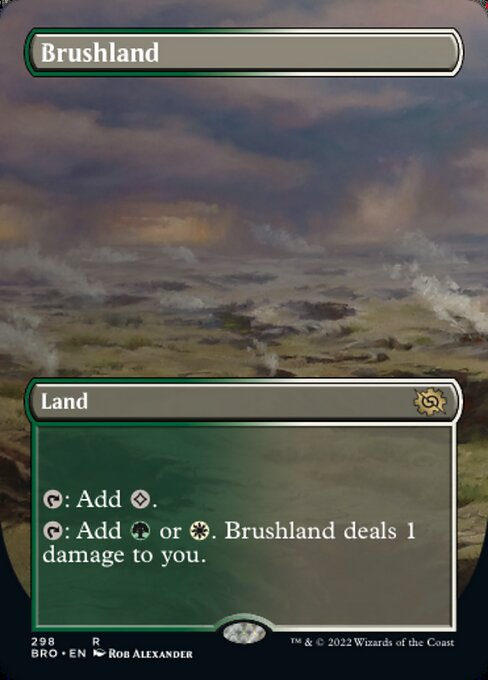 【Foil】【EN】低木林地/Brushland [BRO] 無R No.298