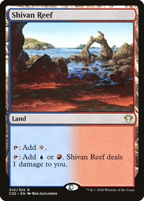 【EN】シヴの浅瀬/Shivan Reef [C20] 無R No.310