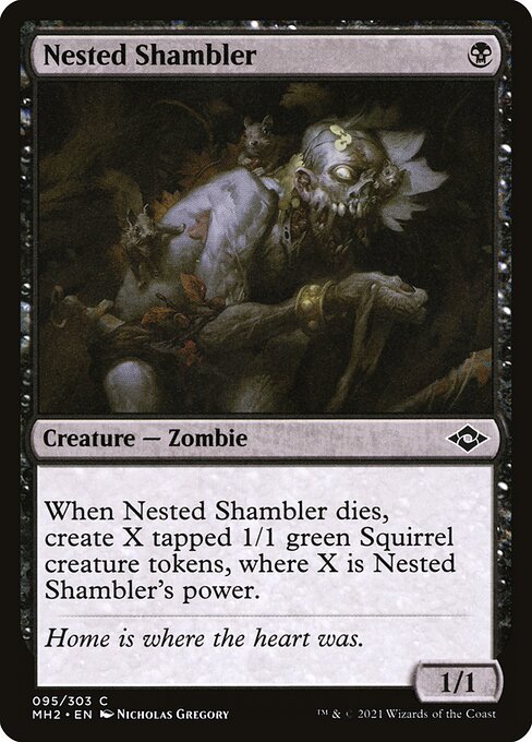 【EN】巣のシャンブラー/Nested Shambler [MH2] 黒C No.95