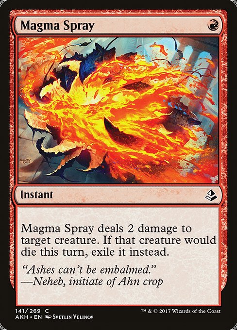 【EN】マグマのしぶき/Magma Spray [AKH] 赤C No.141