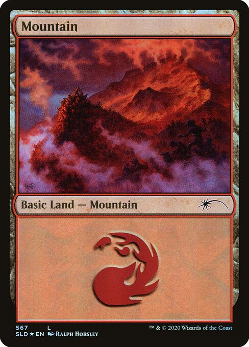 【Foil】【EN】山/Mountain [SLD] 無C No.567