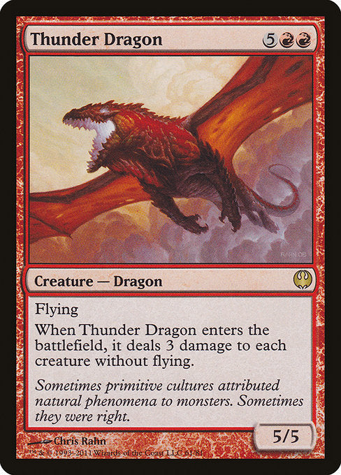 【EN】雷のドラゴン/Thunder Dragon [DDG] 赤R No.61