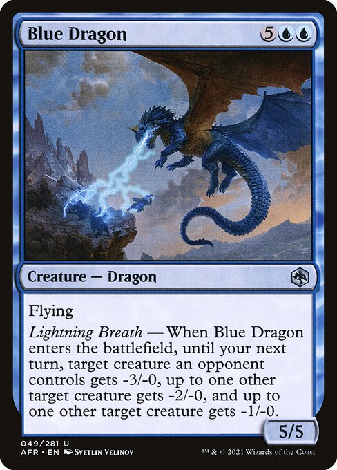 【EN】ブルー・ドラゴン/Blue Dragon [AFR] 青U No.49