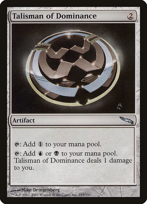 【Foil】【EN】威圧のタリスマン/Talisman of Dominance [MRD] 茶U No.253