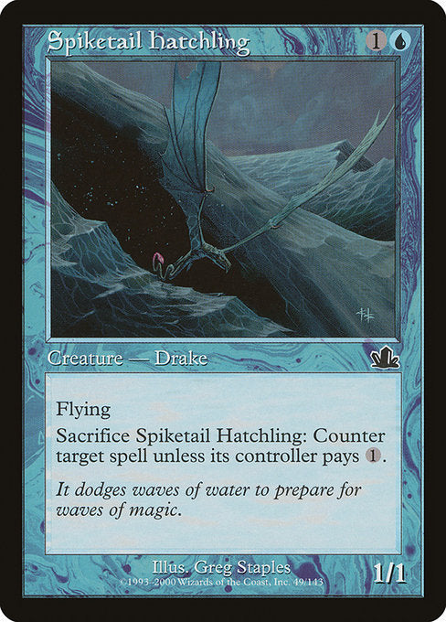【Foil】【EN】トゲ尾の雛/Spiketail Hatchling [PCY] 青C No.49