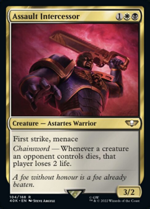 【Foil】【EN】Assault Intercessor [40K] 金R No.104★