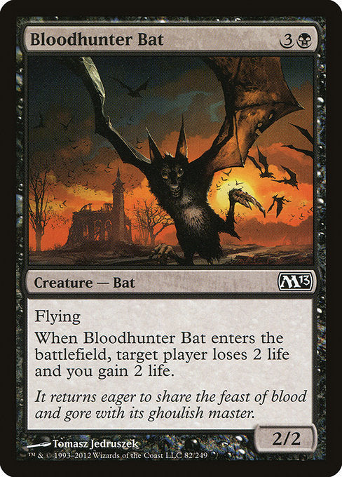 【EN】血狩りコウモリ/Bloodhunter Bat [M13] 黒C No.82