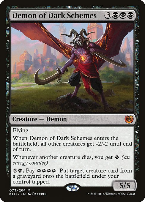 【Foil】【EN】陰謀の悪魔/Demon of Dark Schemes [KLD] 黒M No.73