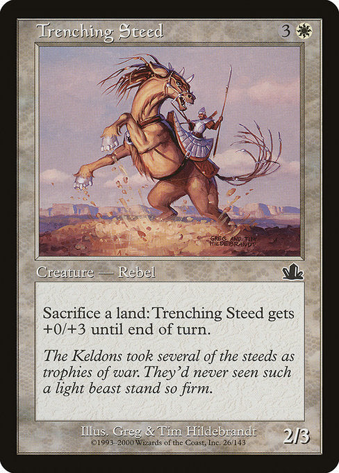 【Foil】【EN】塹壕馬/Trenching Steed [PCY] 白C No.26