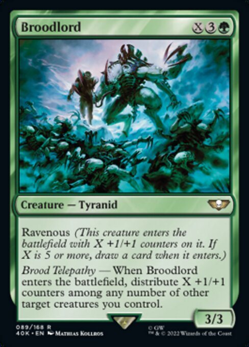 【Foil】【EN】Broodlord [40K] 緑R No.89★