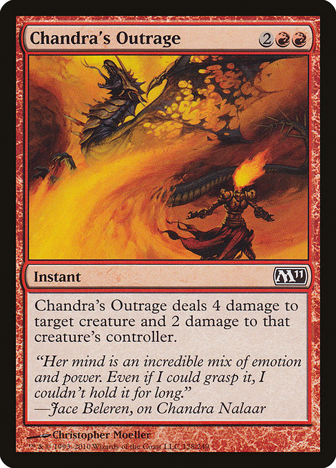 【Foil】【EN】チャンドラの憤慨/Chandra's Outrage [M11] 赤C No.128
