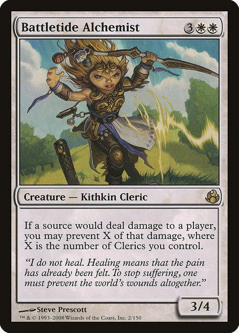 【Foil】【EN】戦波の錬金術師/Battletide Alchemist [MOR] 白R No.2