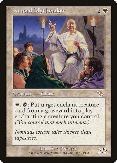 【Foil】【EN】遊牧の民の神話作家/Nomad Mythmaker [JUD] 白R No.15