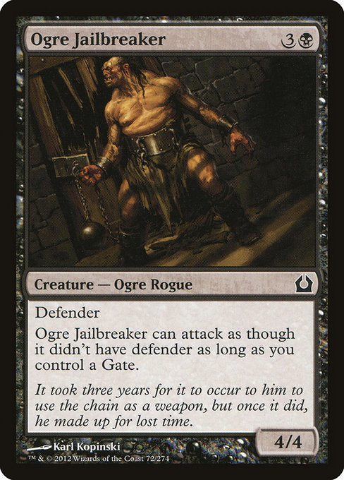 【Foil】【EN】オーガの脱獄者/Ogre Jailbreaker [RTR] 黒C No.72