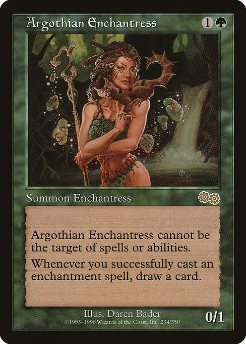【EN】アルゴスの女魔術師/Argothian Enchantress [USG] 緑R No.234