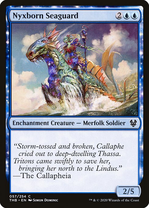 【Foil】【EN】ニクス生まれの海護/Nyxborn Seaguard [THB] 青C No.57