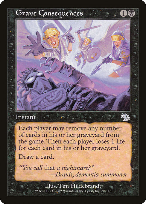 【Foil】【EN】悲惨な結末/Grave Consequences [JUD] 黒U No.67