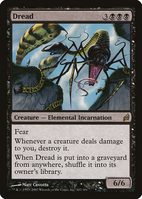 【Foil】【EN】Dread [LRW] 黒R No.107