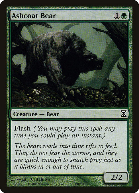 【EN】灰毛皮の熊/Ashcoat Bear [TSP] 緑C No.190