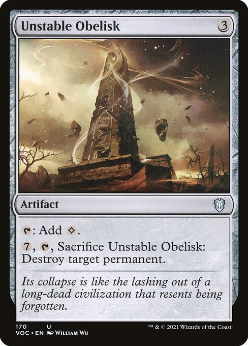 【EN】不安定なオベリスク/Unstable Obelisk [VOC] 茶U No.170