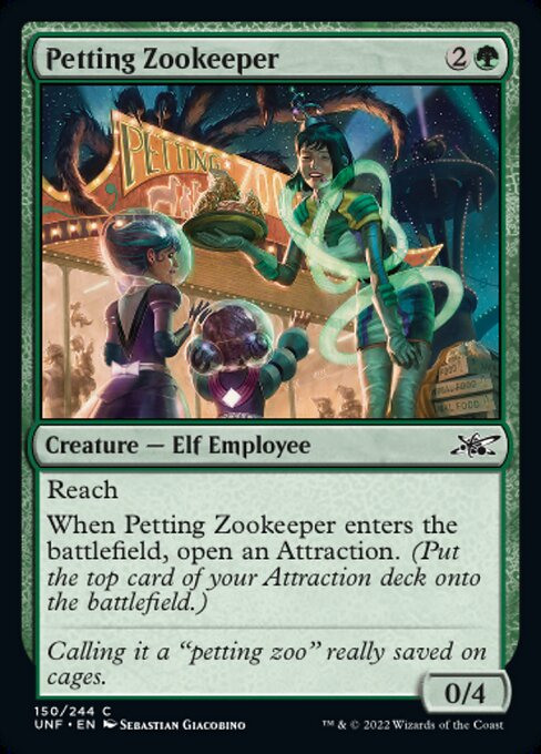【EN】Petting Zookeeper [UNF] 緑C No.150
