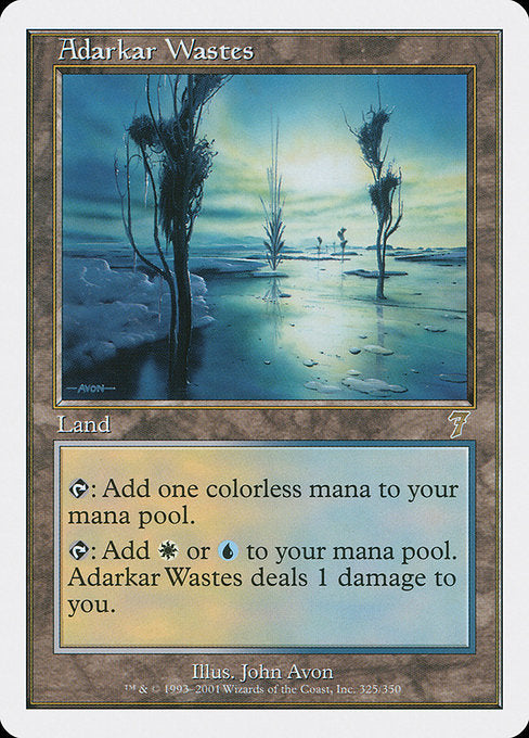 【Foil】【EN】アダーカー荒原/Adarkar Wastes [7ED] 無R No.325