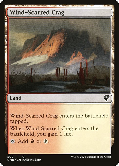 【EN】風に削られた岩山/Wind-Scarred Crag [CMR] 無C No.502