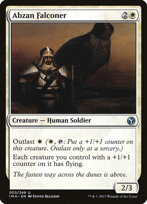 【Foil】【EN】アブザンの鷹匠/Abzan Falconer [IMA] 白U No.3