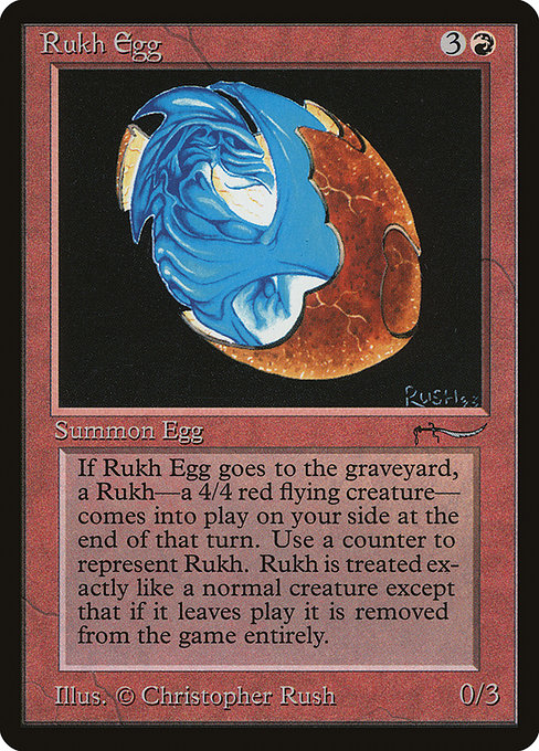 【EN】ルフ鳥の卵/Rukh Egg [ARN] 赤C No.43†