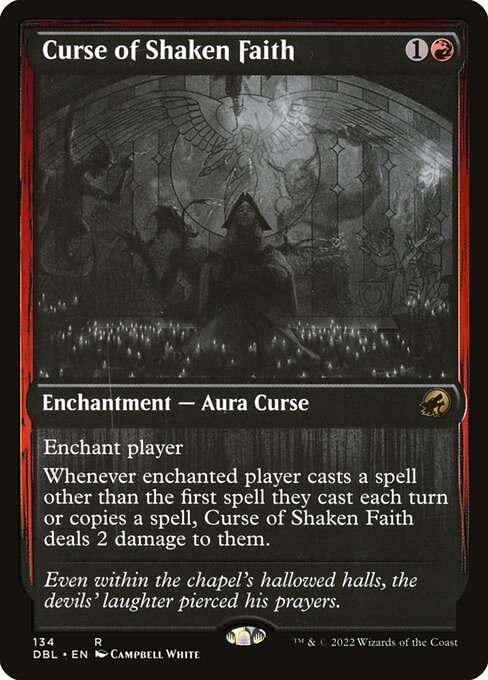 【EN】揺らぐ信仰の呪い/Curse of Shaken Faith [DBL] 赤R No.134