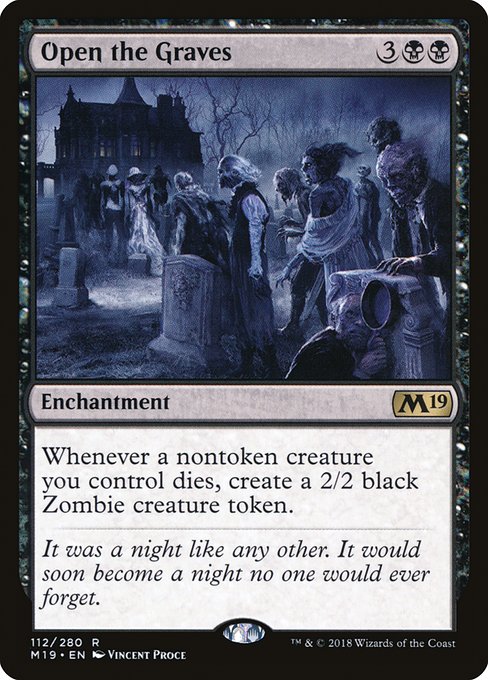 【Foil】【EN】墓地解放/Open the Graves [M19] 黒R No.112