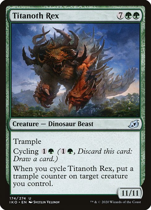 【EN】タイタノス・レックス/Titanoth Rex [IKO] 緑U No.174