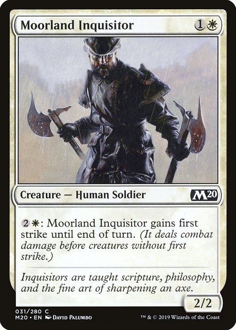 【Foil】【EN】ムーアランドの審問官/Moorland Inquisitor [M20] 白C No.31