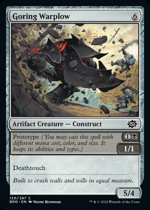 【Foil】【EN】突き刺す戦耕し/Goring Warplow [BRO] 茶C No.120