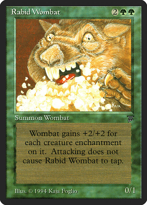 【EN】狂暴ウォンバット/Rabid Wombat [LEG] 緑U No.198