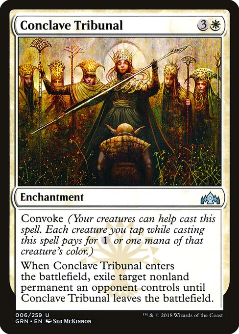 【Foil】【EN】議事会の裁き/Conclave Tribunal [GRN] 白U No.6