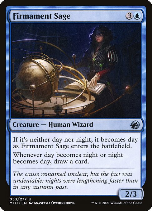 【Foil】【EN】天空の賢者/Firmament Sage [MID] 青U No.53