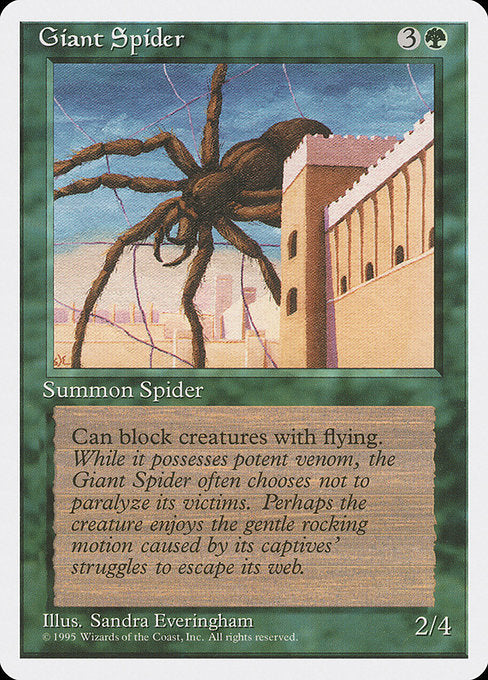 【EN】大蜘蛛/Giant Spider [4ED] 緑C No.249