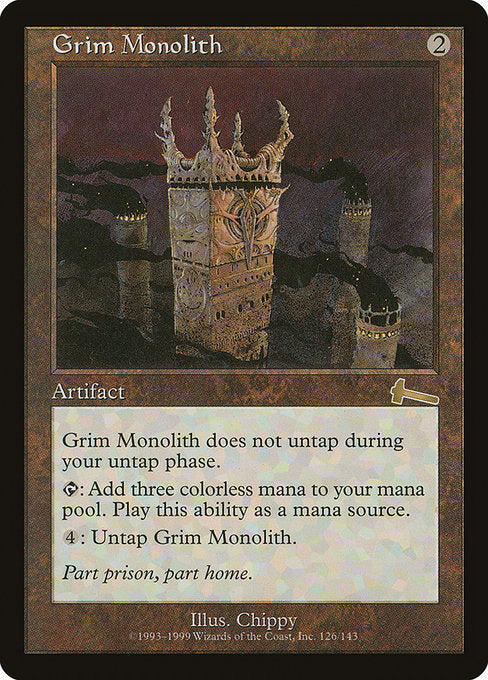 【Foil】【EN】厳かなモノリス/Grim Monolith [ULG] 茶R No.126