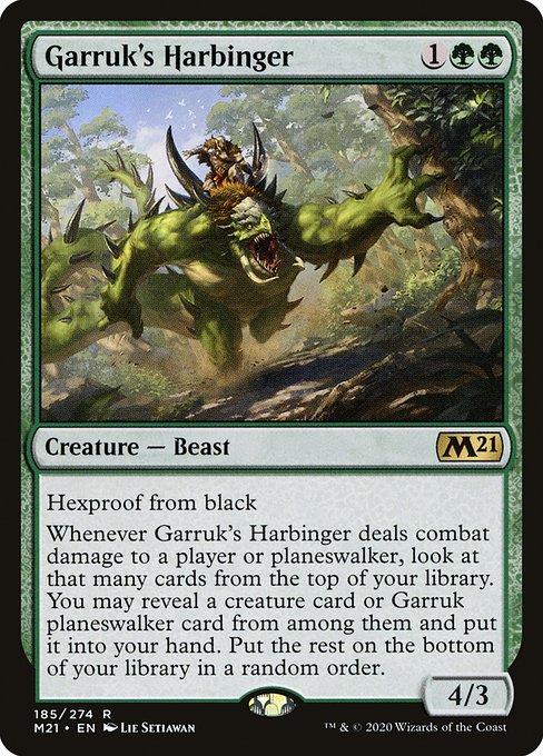 【EN】ガラクの先触れ/Garruk's Harbinger [M21] 緑R No.185
