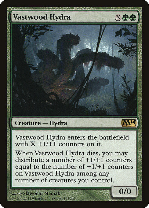 【Foil】【EN】巨森のハイドラ/Vastwood Hydra [M14] 緑R No.198