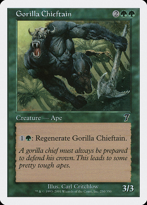 【EN】ゴリラの酋長/Gorilla Chieftain [7ED] 緑C No.250