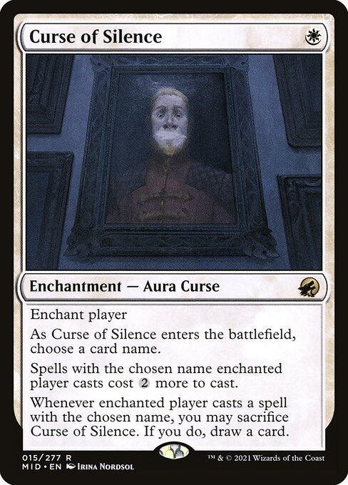 【EN】静寂の呪い/Curse of Silence [MID] 白R No.15